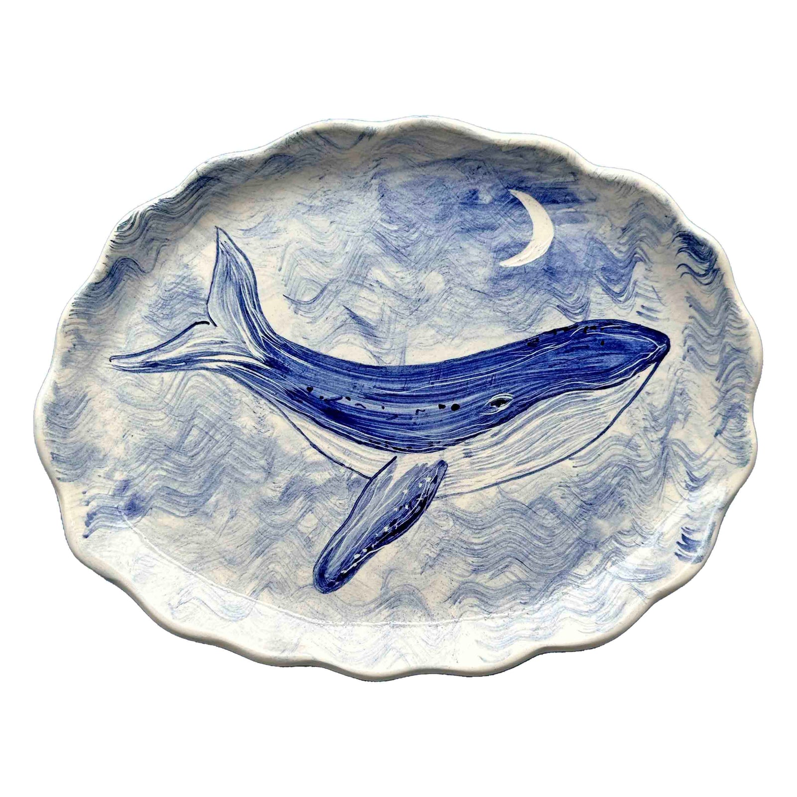 Humpback Whale & The Moon Serving Platter