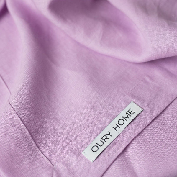 Pink Linen Tablecloth