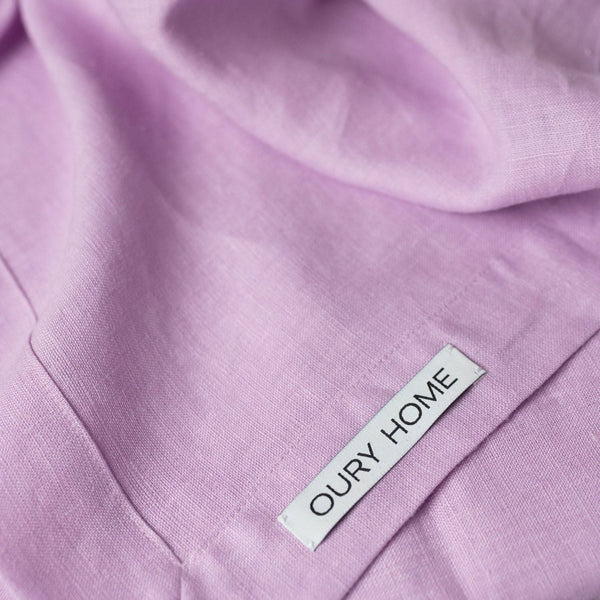 Pink Linen Tablecloth