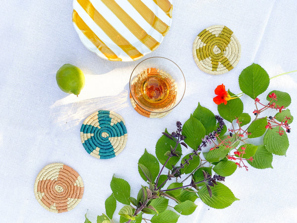Plumeria Coasters from Uganda