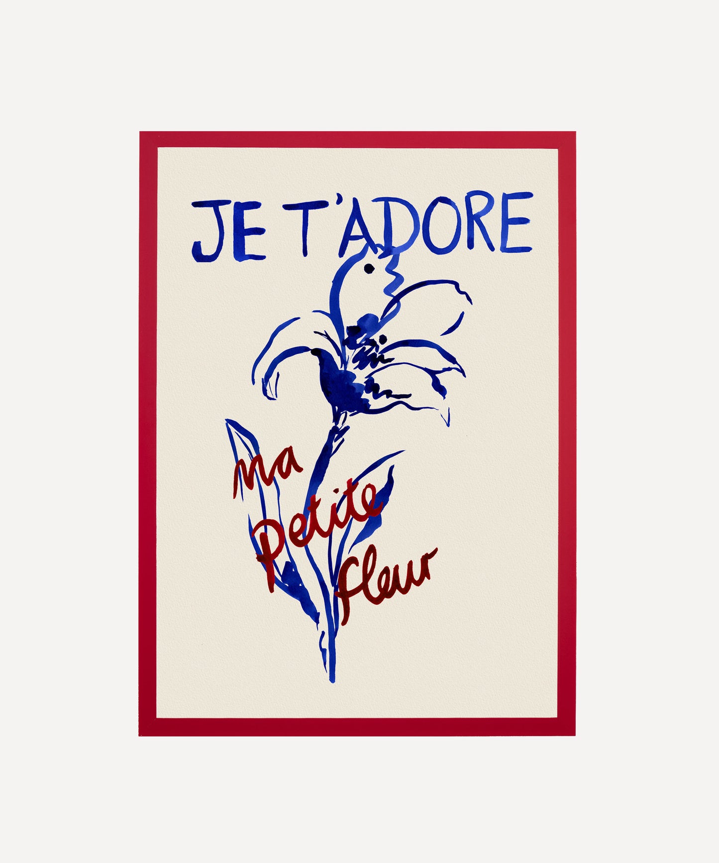 Ma Petite Fleur (My Little Flower)- French Floral Art Print