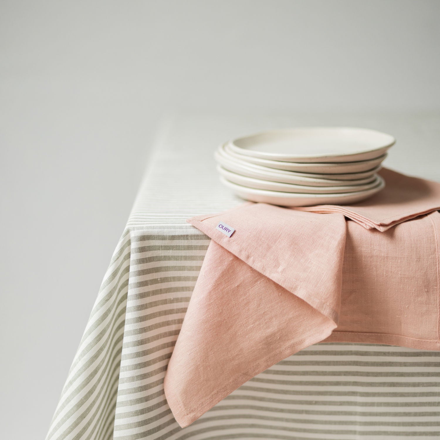 Pale Pink Napkins (Set of 2)