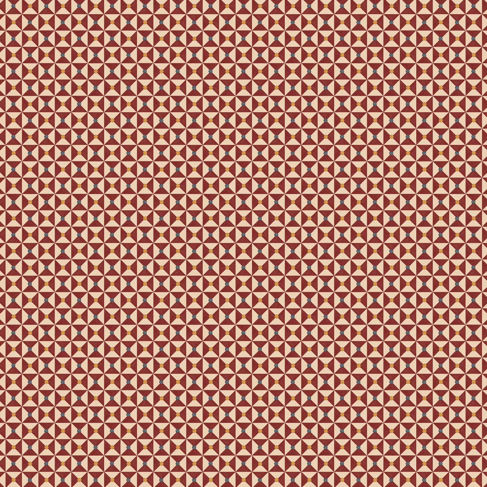 Broken Dishes Wallpaper - Traditional Red