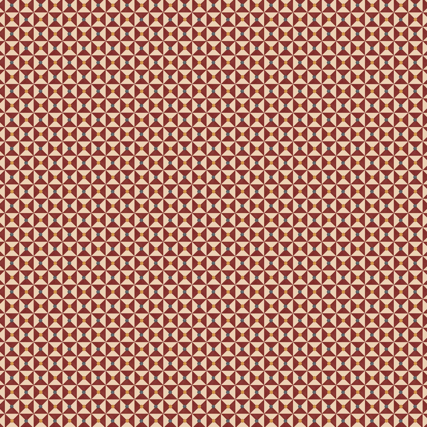 Broken Dishes Wallpaper - Traditional Red