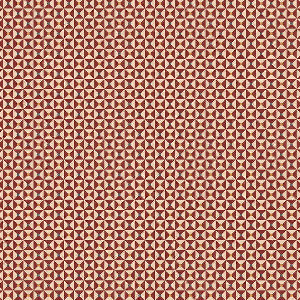 Broken Dishes Wallpaper - Traditional Red