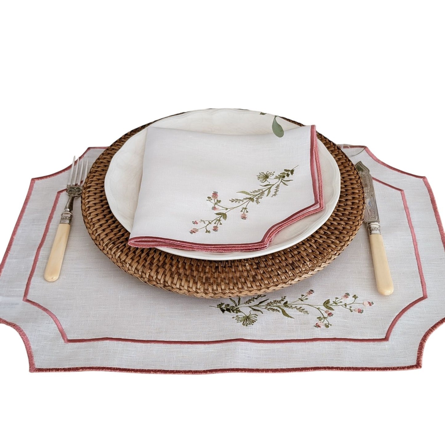 FLEUR - Floral Placemat and Napkin Set