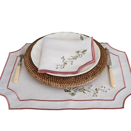 FLEUR - Floral Placemat and Napkin Set