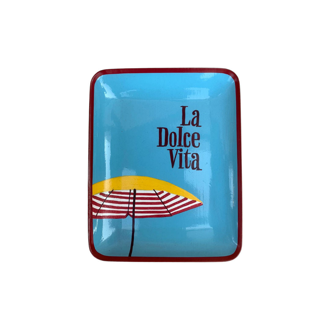 Hand-Painted Iron Vide-Poche – La Dolce Vita