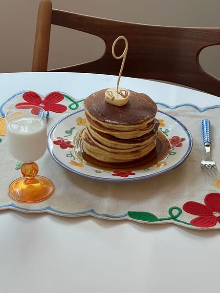 Cotton Vichy Fleur Place Mat - Set of 4