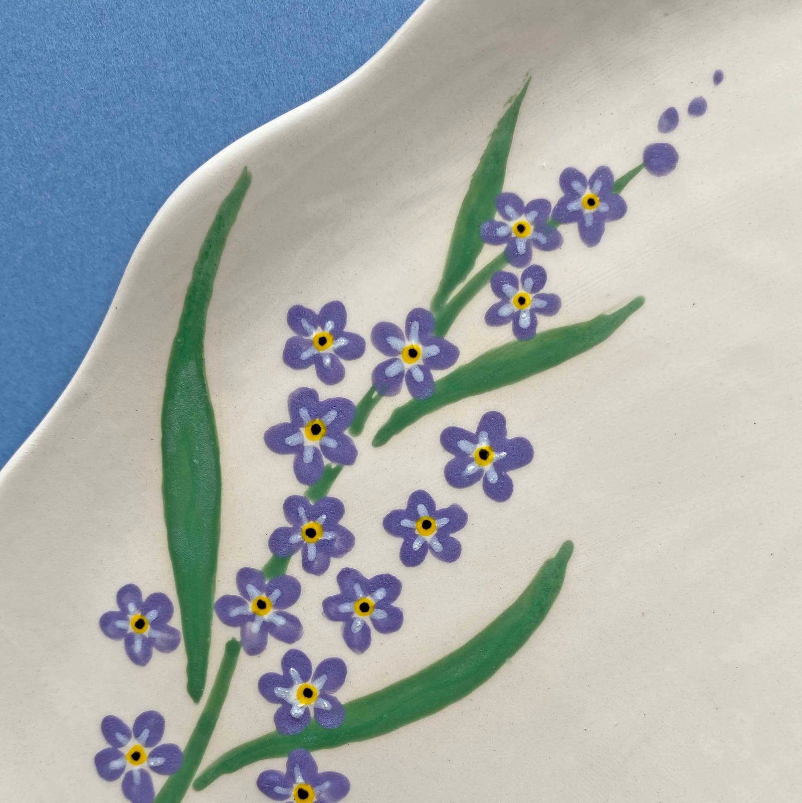 Forget-Me-Not Serving Platter