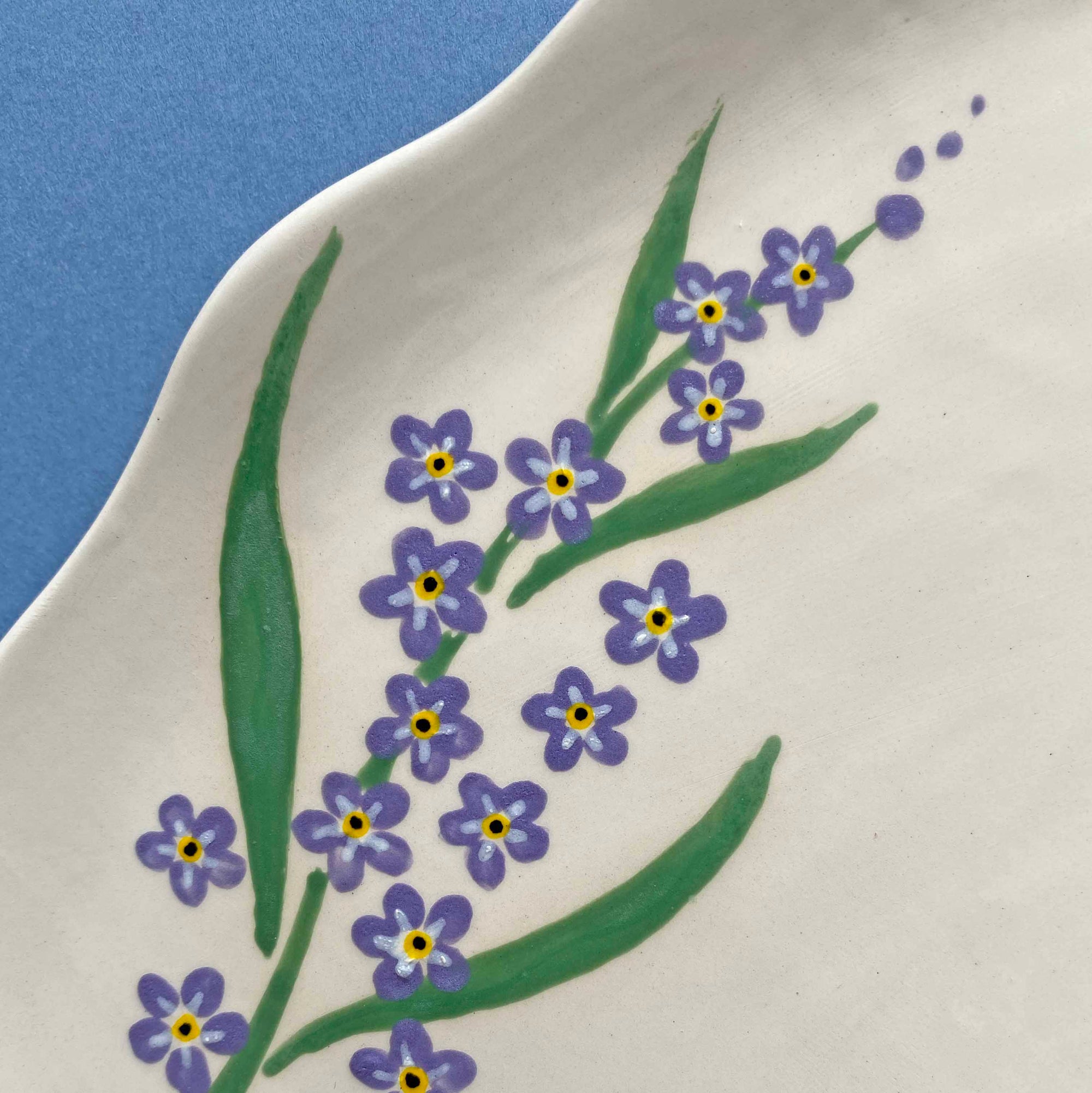 Forget-Me-Not Serving Platter