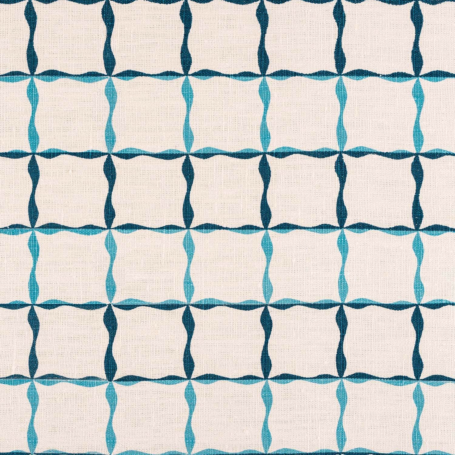 Ribbon Stripe Fabric (Tones of Blues)