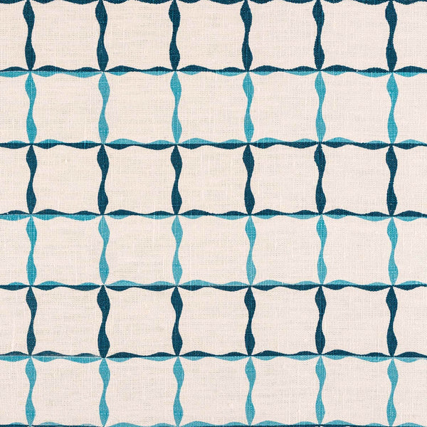 Ribbon Stripe Fabric (Tones of Blues)