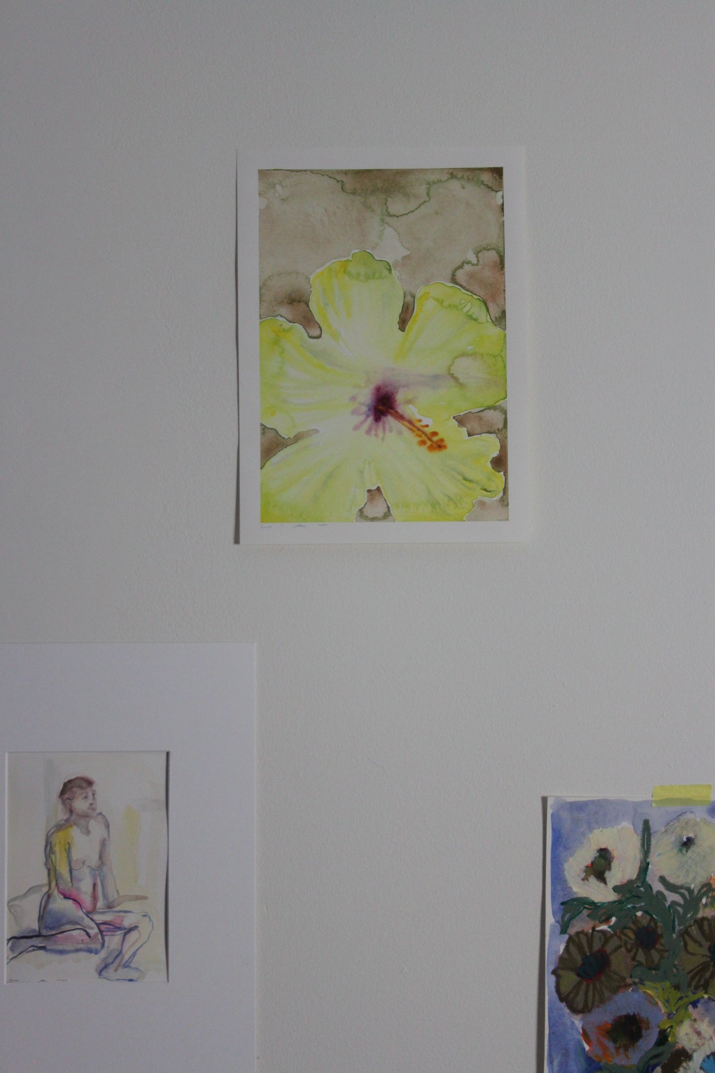 Yellow flower - original painting