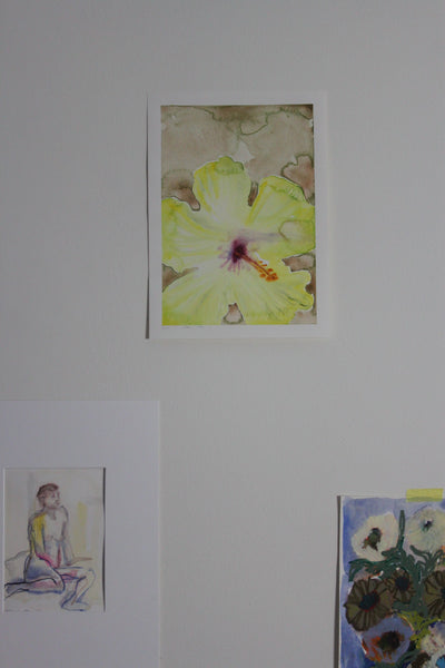Yellow flower - original painting