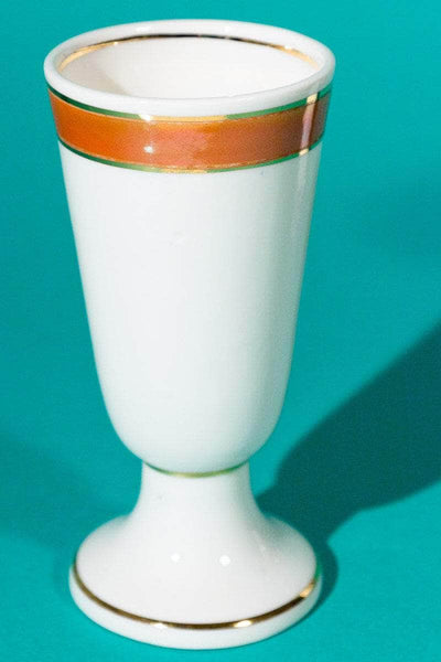 Vintage French Porcelain Coffee Cups Pair