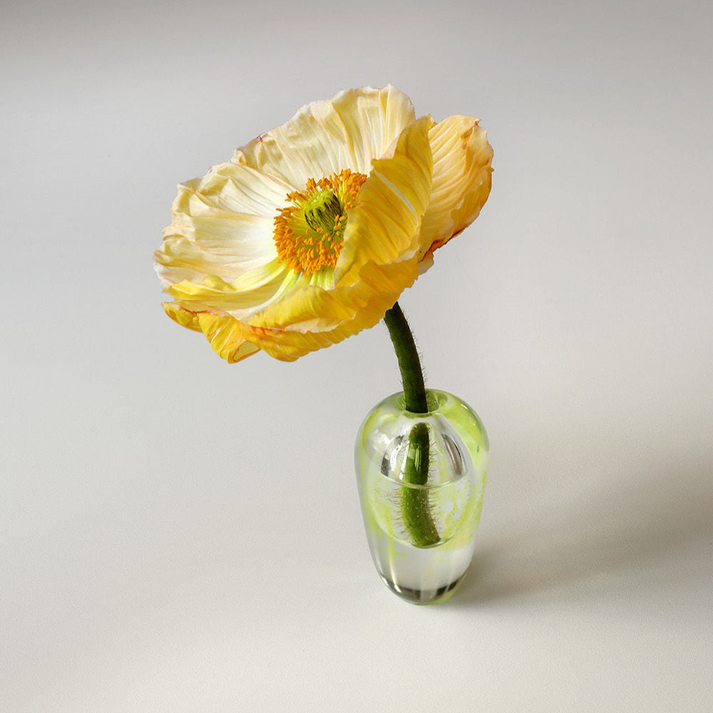 Mouth Blown Vase Liv Yellow