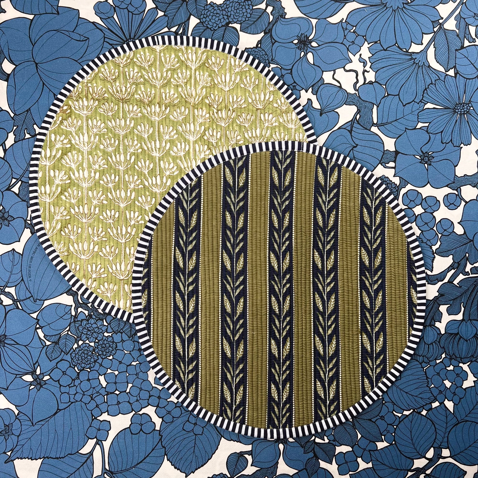 ‘The Breakfast’ Placemat - Round - Block Print