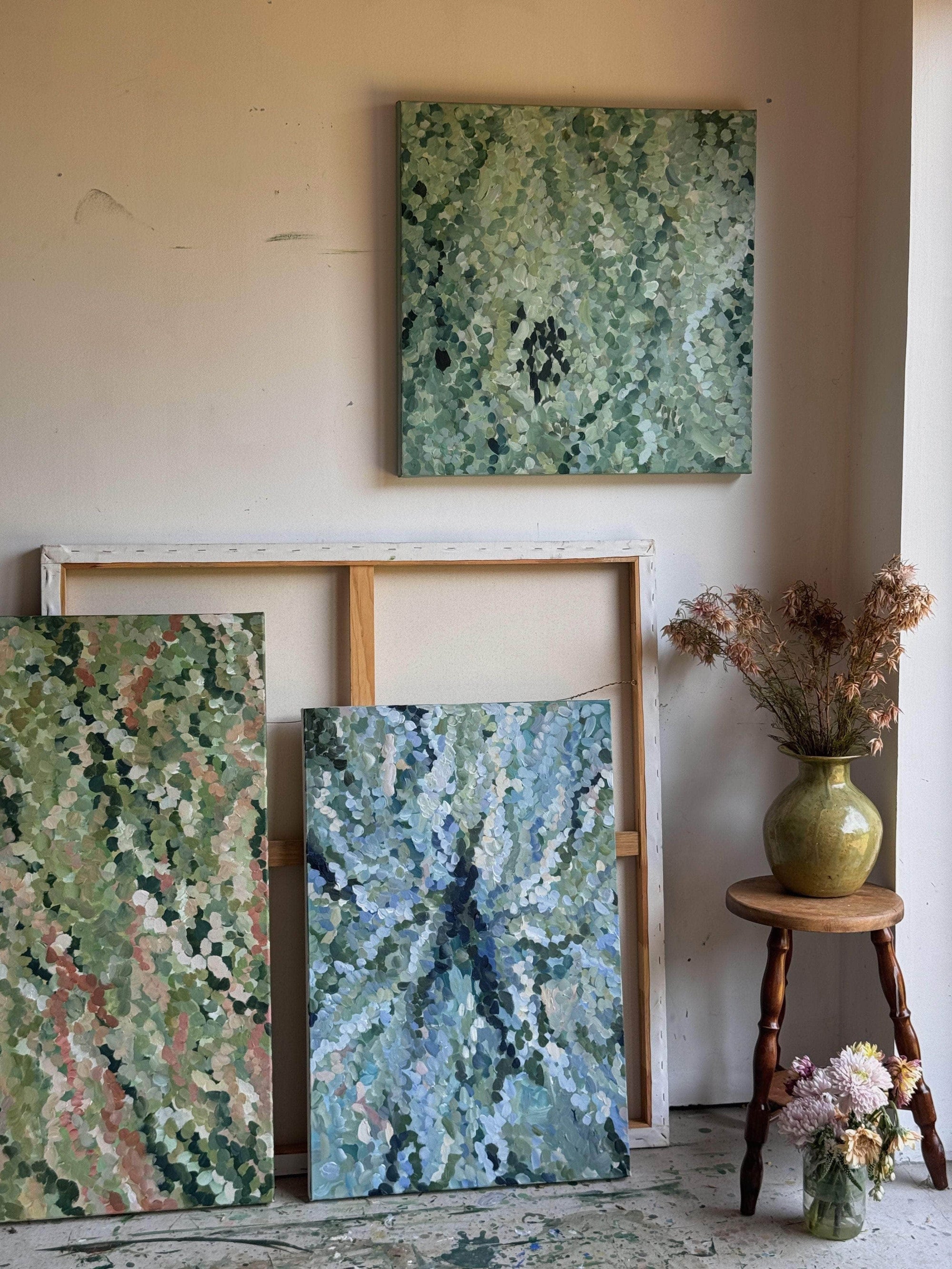 Green Pastures Painting