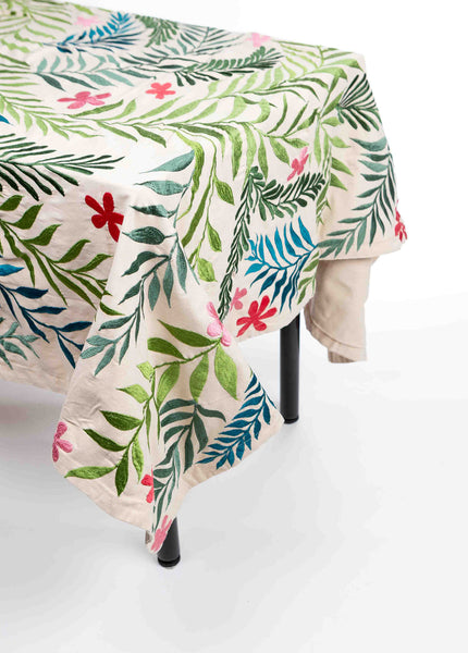 Embroidered Cotton Tablecloth - Style #21