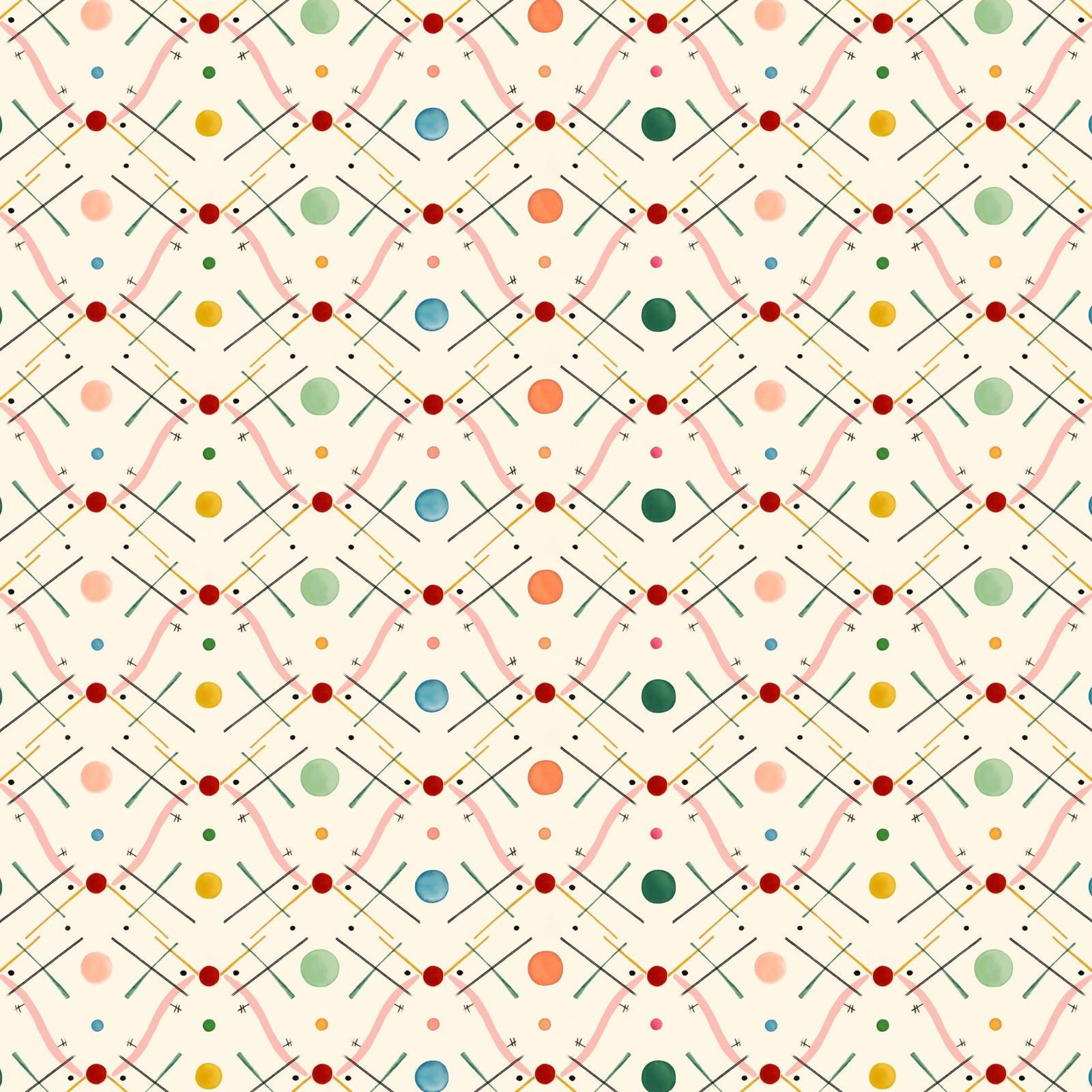 Improvisation Number 1 Wallpaper - Pink