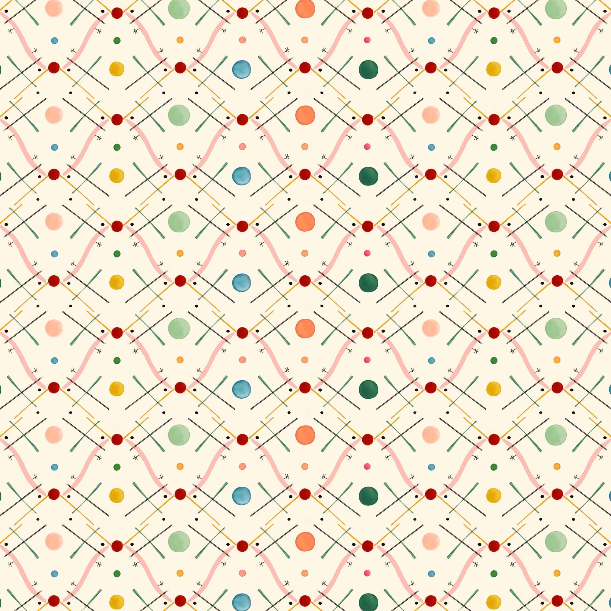 Improvisation Number 1 Wallpaper - Pink