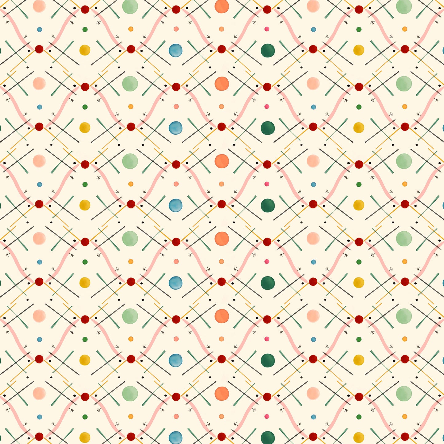 Improvisation Number 1 Wallpaper - Pink