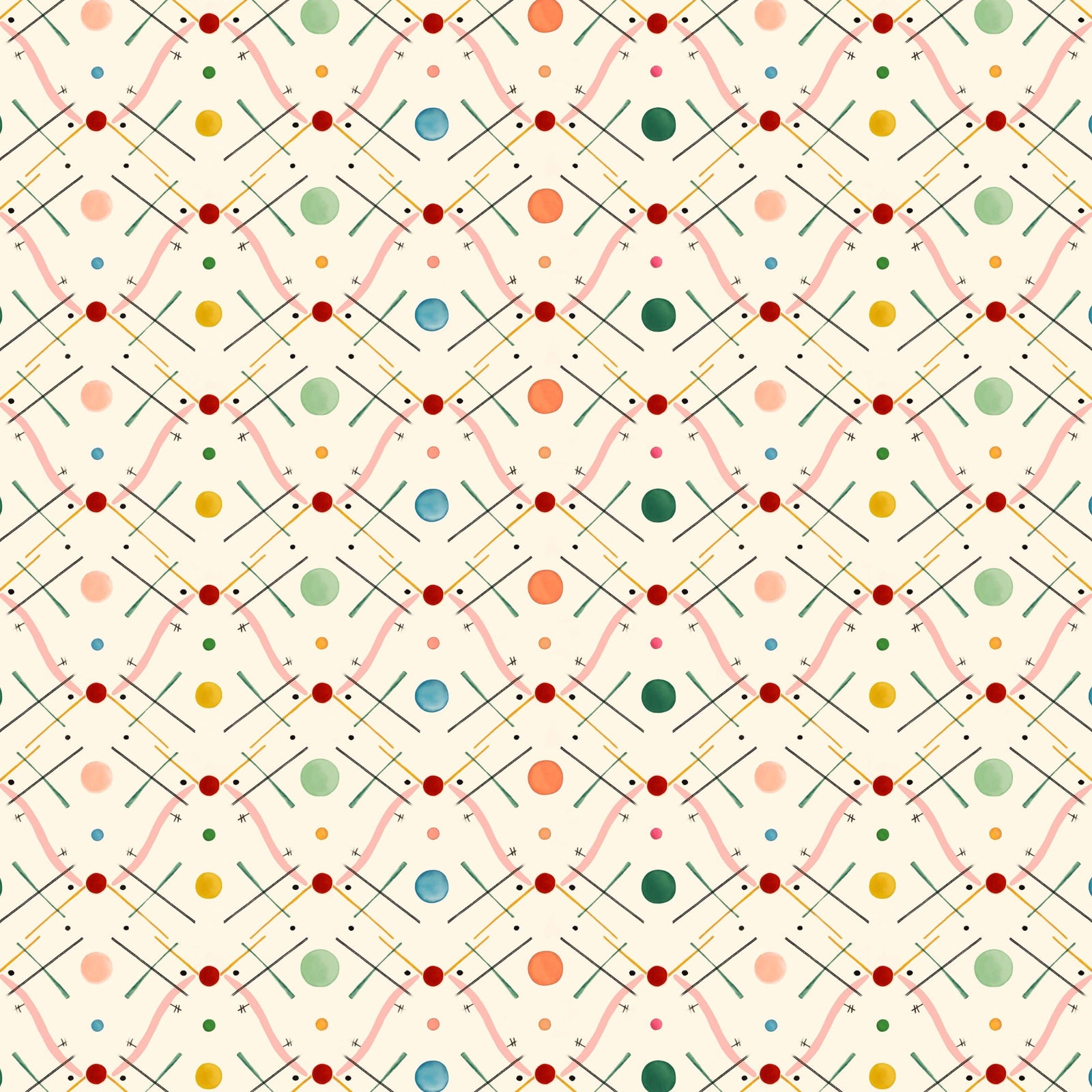 Improvisation Number 1 Wallpaper - Pink