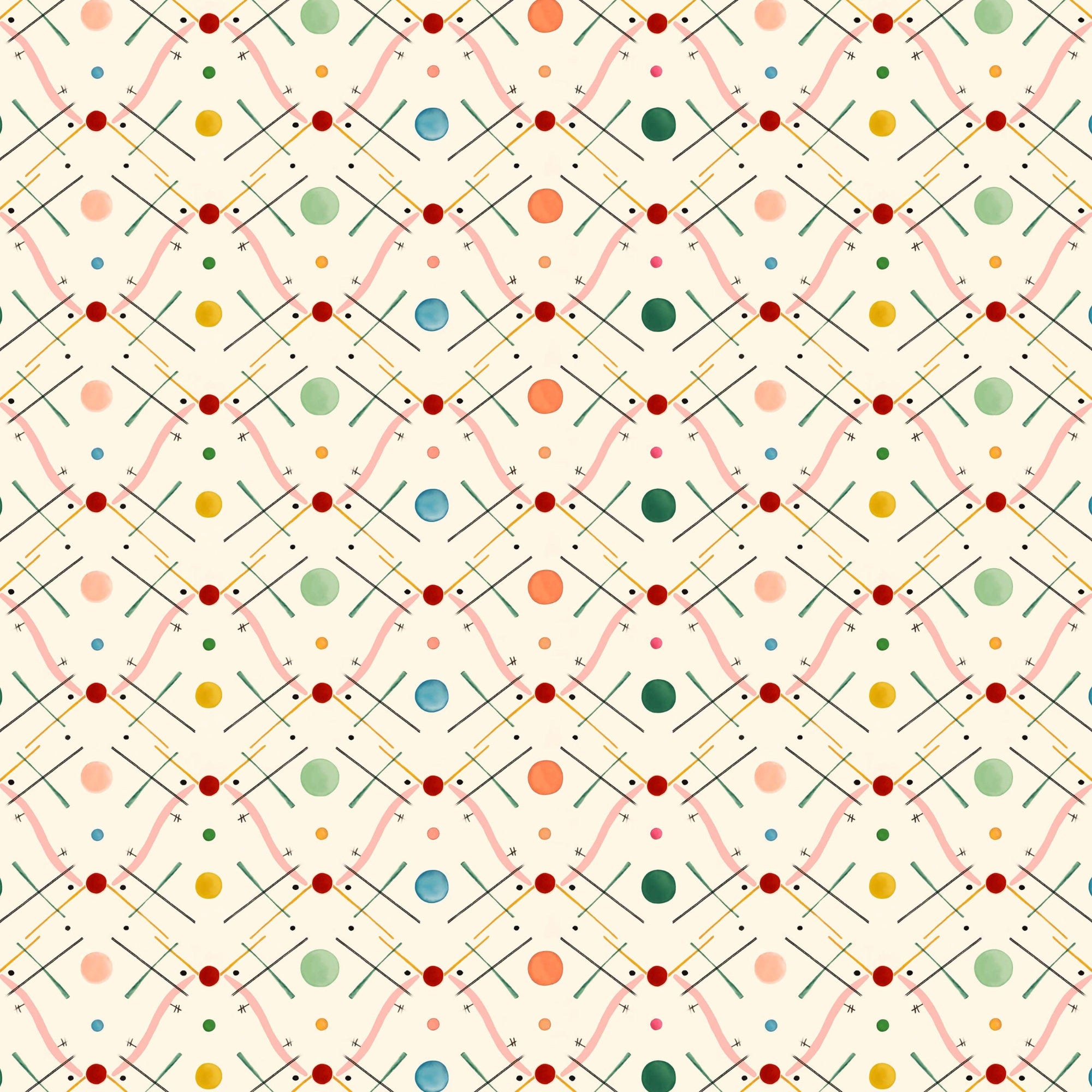 Improvisation Number 1 Wallpaper - Pink
