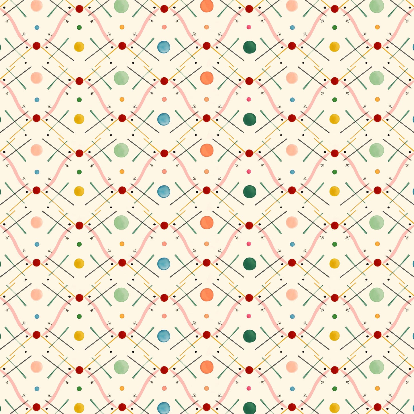 Improvisation Number 1 Wallpaper - Pink
