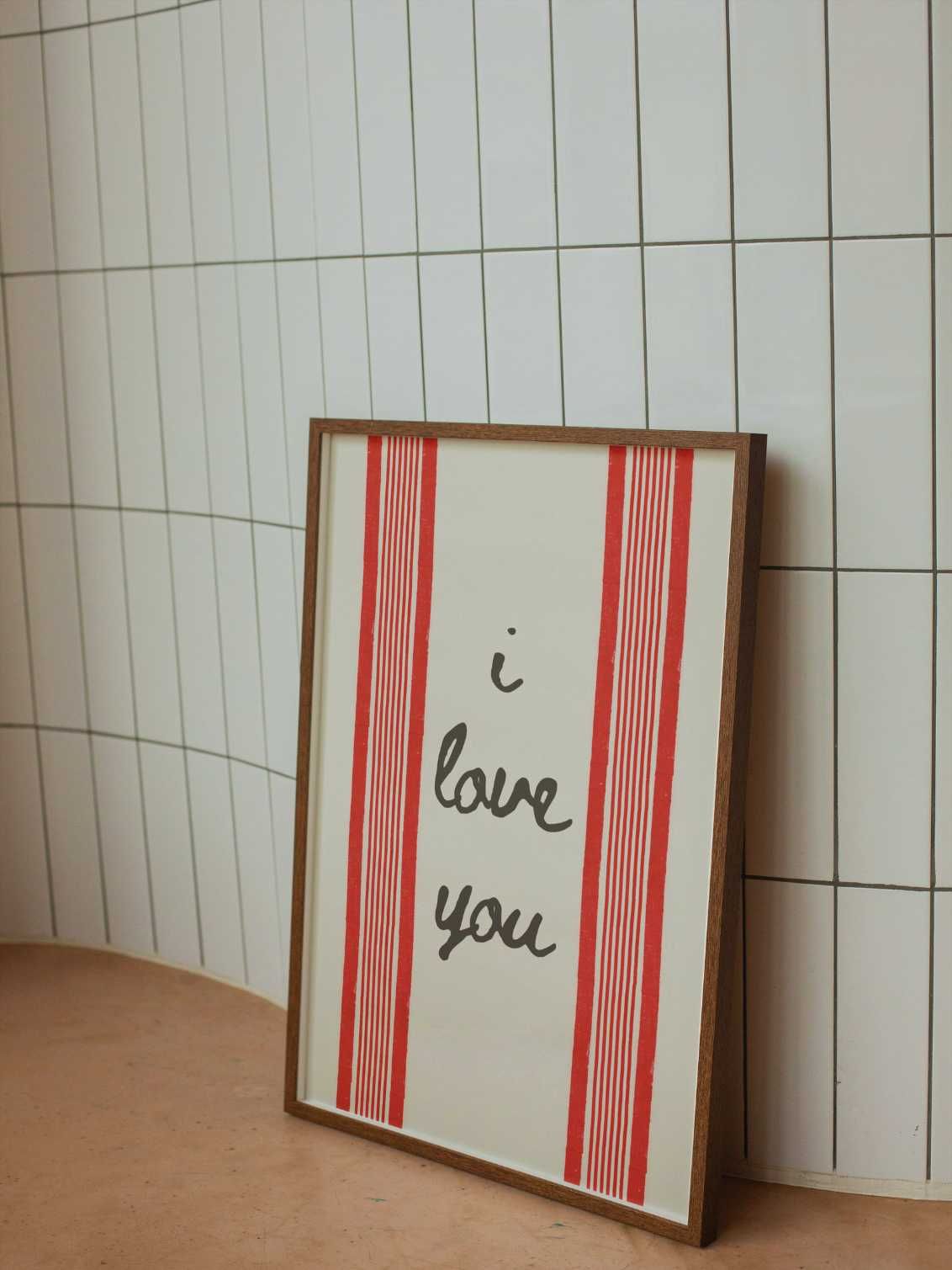 I Love You Print