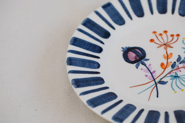 Deep Blue Dessert Plate – The Portuguese Chitas