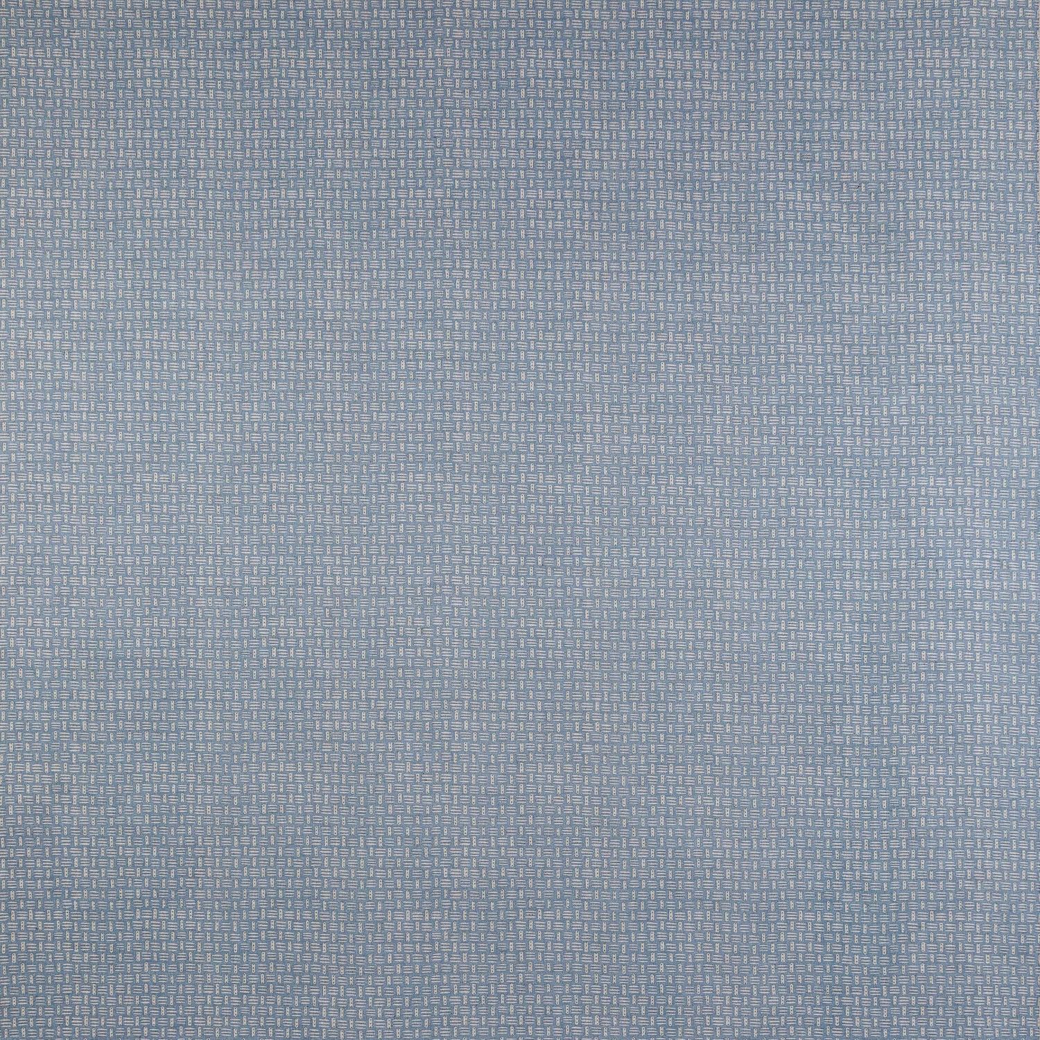 Small Piped Cushion in Basket Field Blue