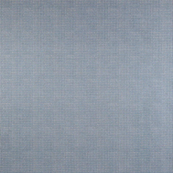 Small Piped Cushion in Basket Field Blue