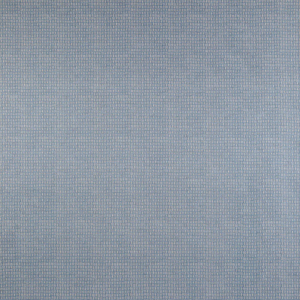 Small Piped Cushion in Basket Field Blue