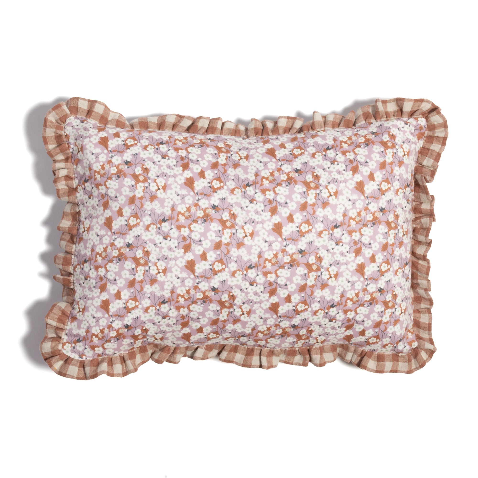 Ruffle Cushion made from Organic Liberty Fabric 'Mitsi'