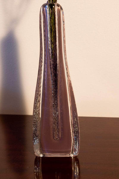 Rare Vintage Czech Soliflore Glass Vase, Jizerske for Sklo Union