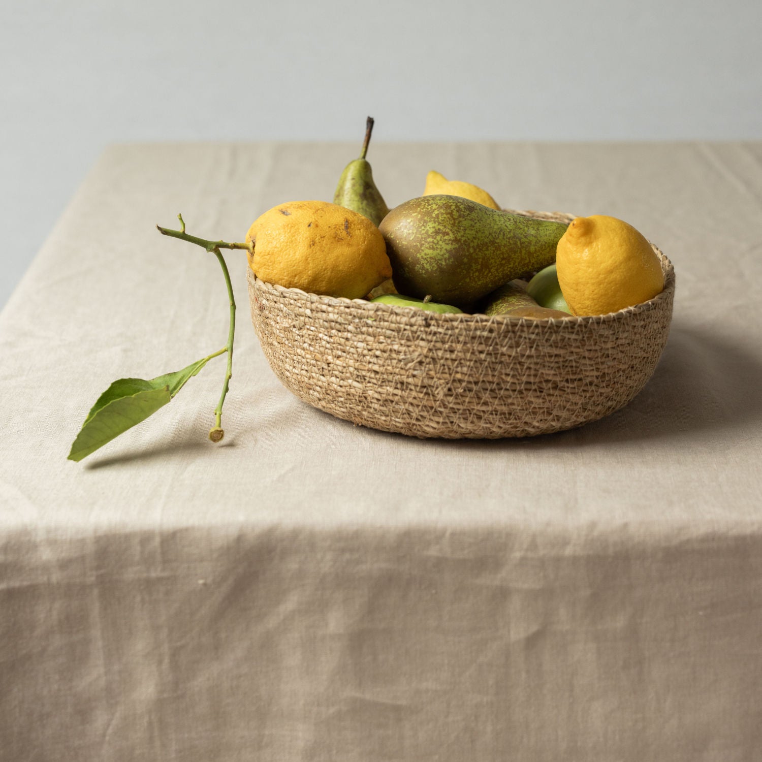 Beige Linen Tablecloth