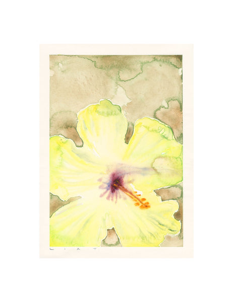 Yellow flower - original painting
