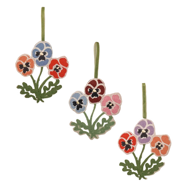 Winter Pansy Christmas Decoration