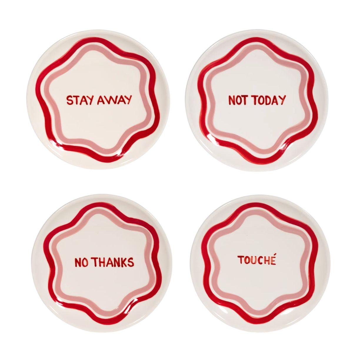 Talk of the Table Dessert Plates - Set of 4