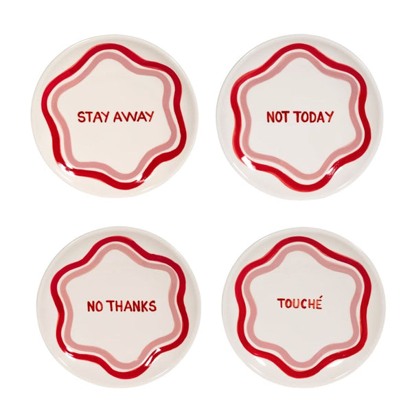 Talk of the Table Dessert Plates - Set of 4