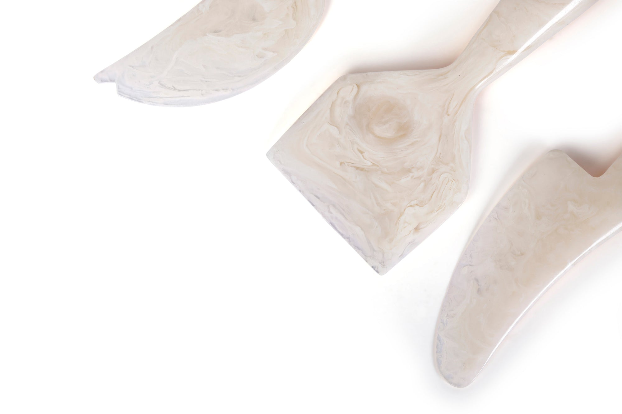 Resin Cheese Knife Vanilla  (Set of 3)