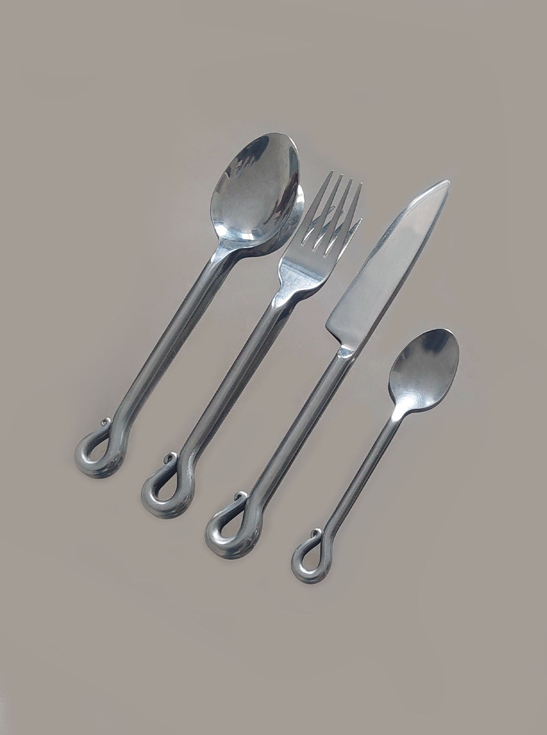 Organic Silver Cutlery Set of 4