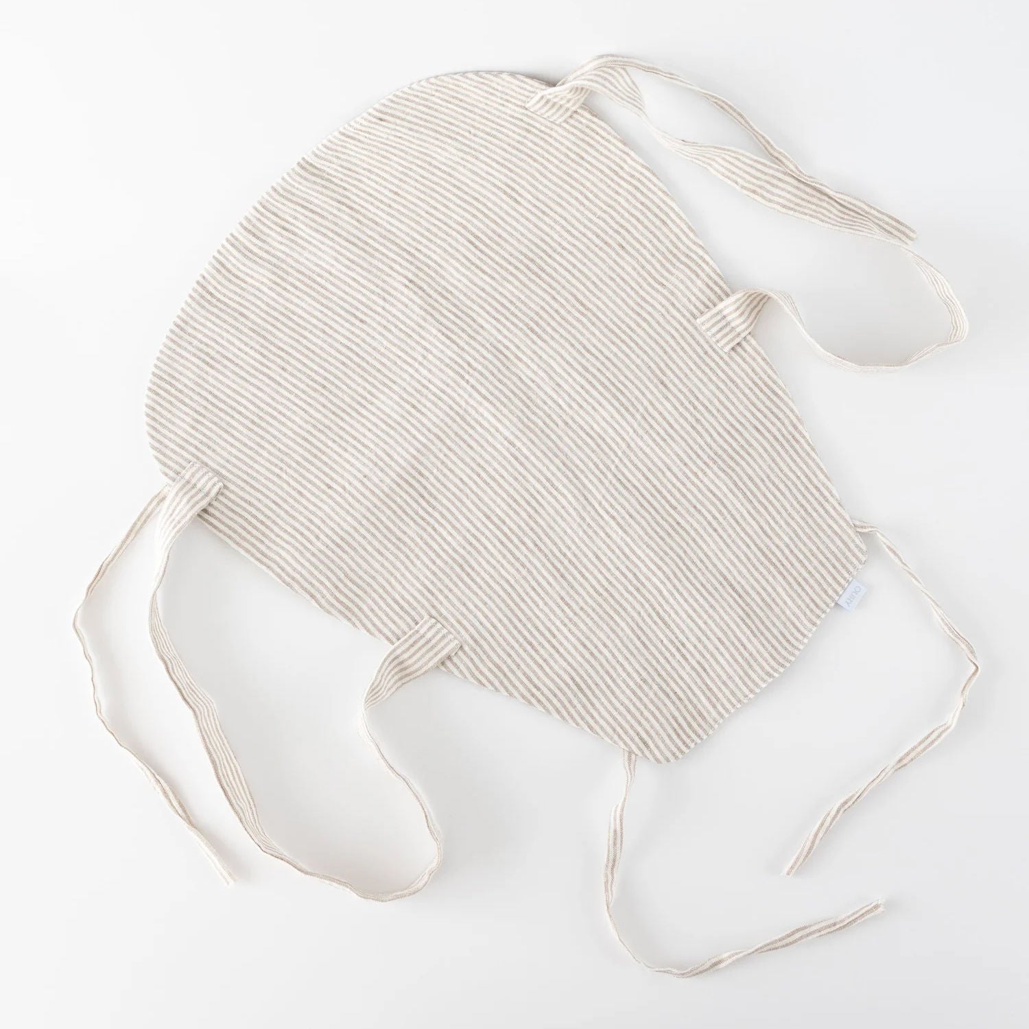 Flower Bag – Organic Linen with Beige Stripes