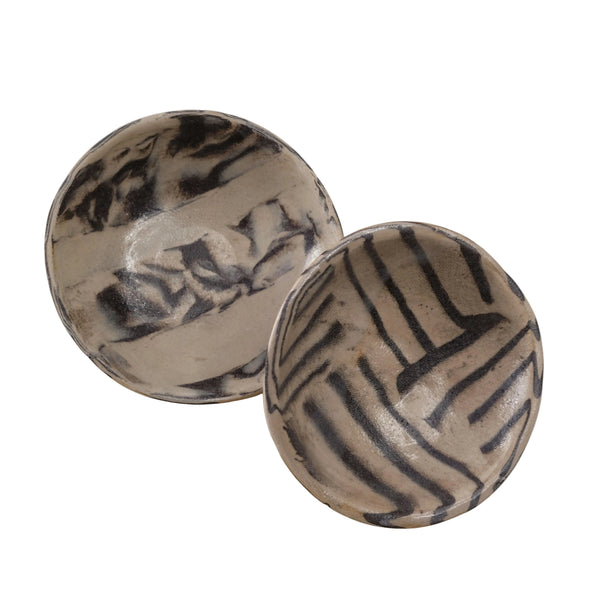 Mieke - Small Nerikomi Ceramic Trinket Set of 2