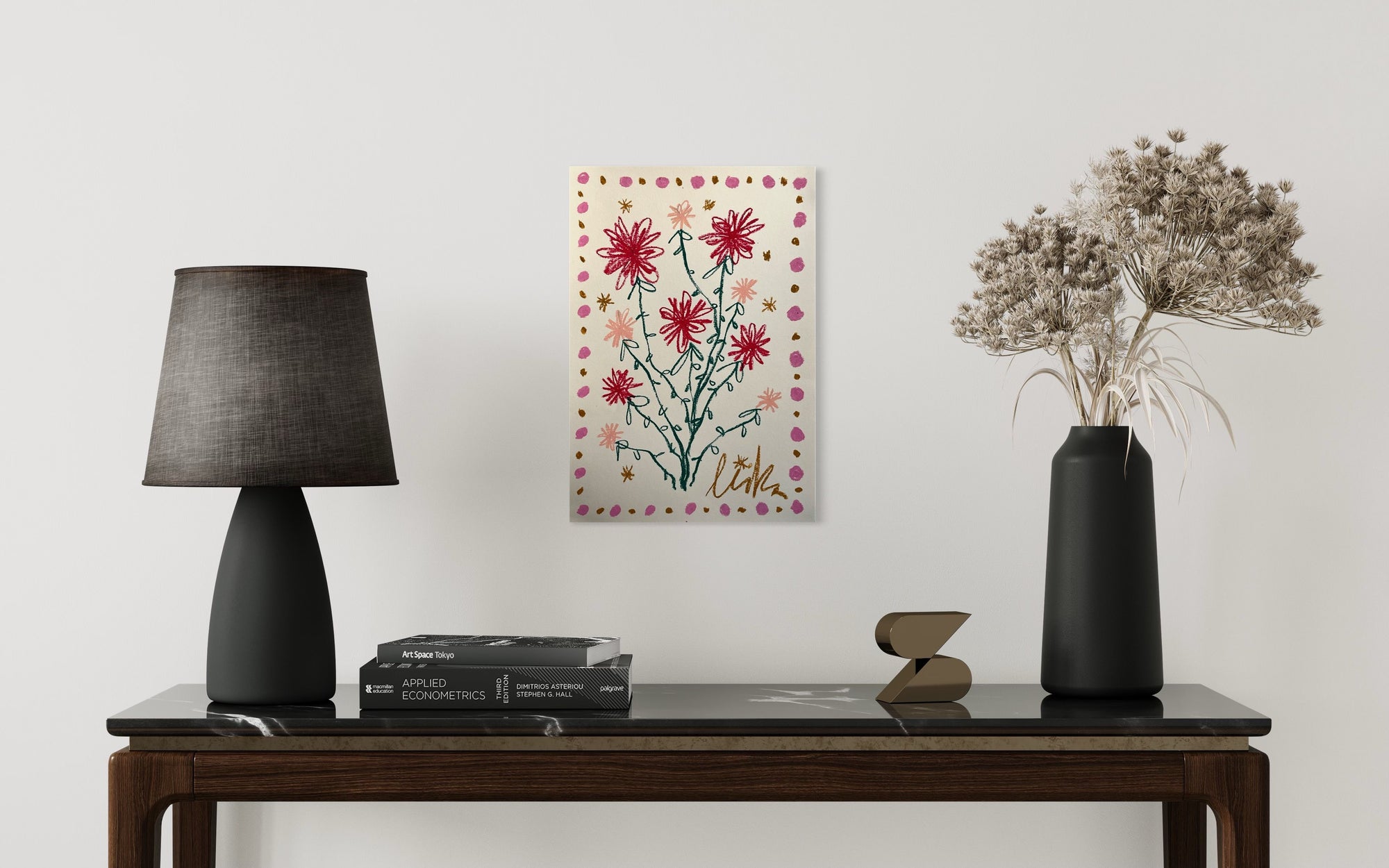 Red & Pink Floral | Original Painting A3