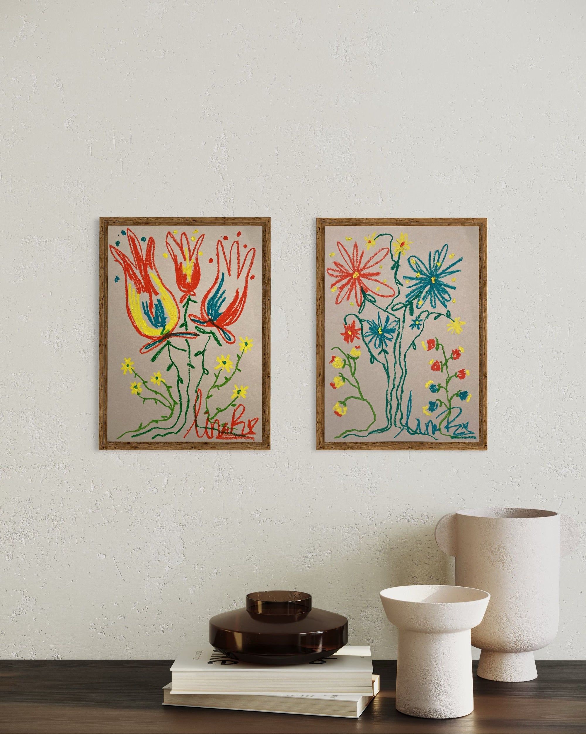 Multicoloured Floral | Original Painting A3
