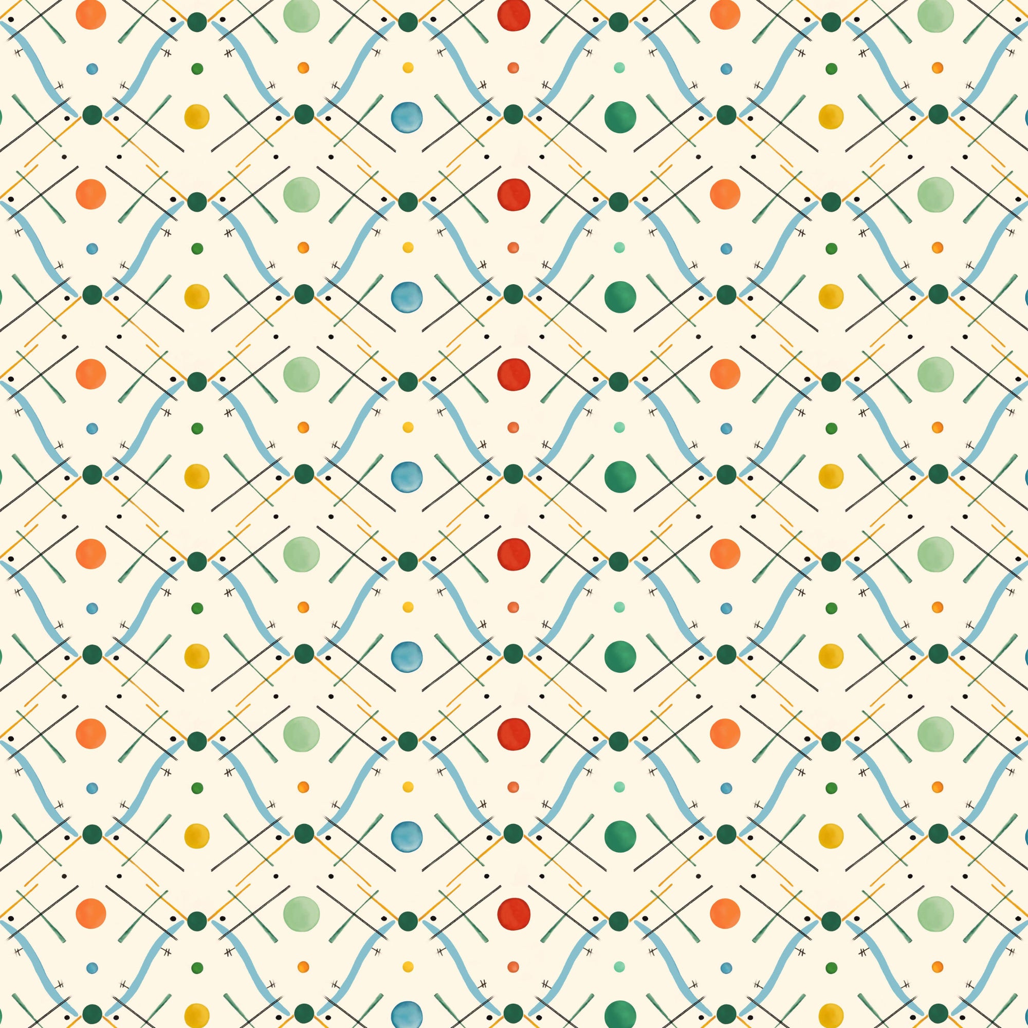 Improvisation Number 1 Wallpaper - Blue