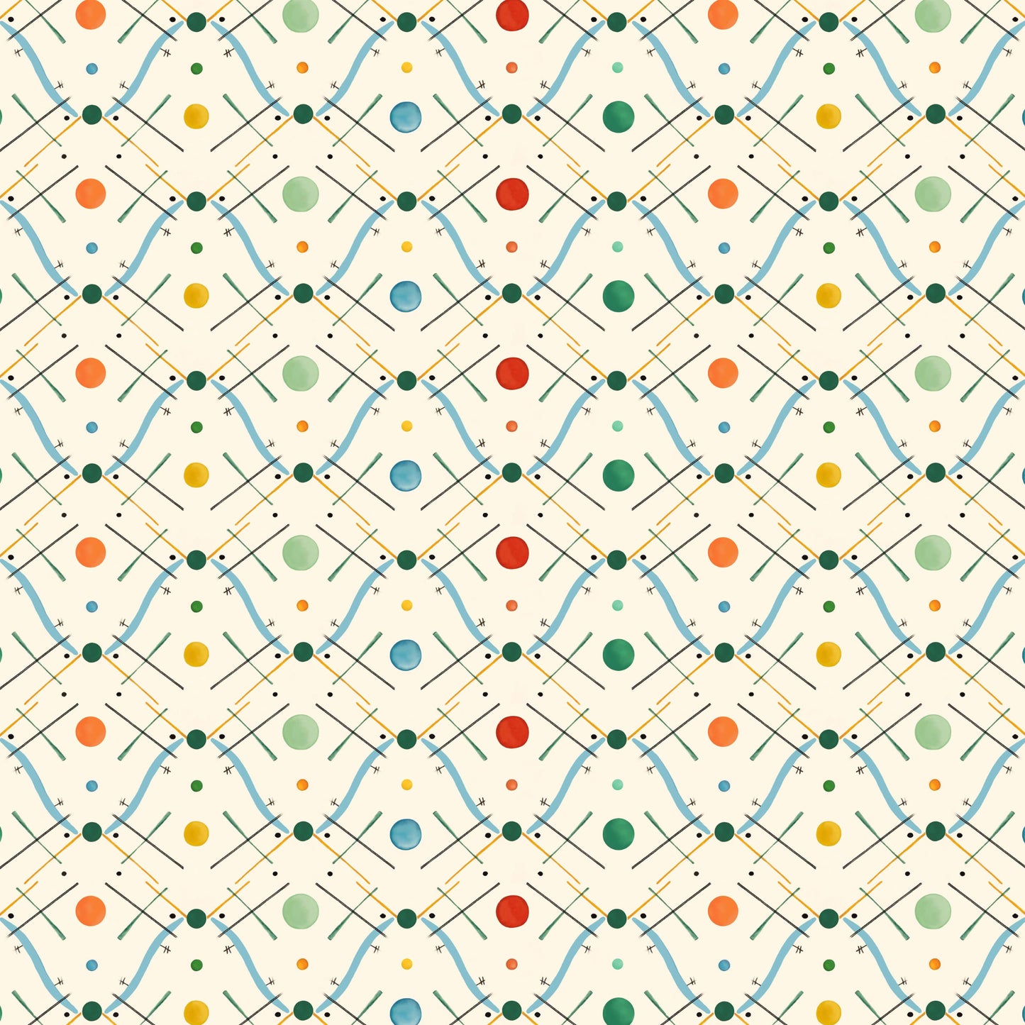 Improvisation Number 1 Wallpaper - Blue